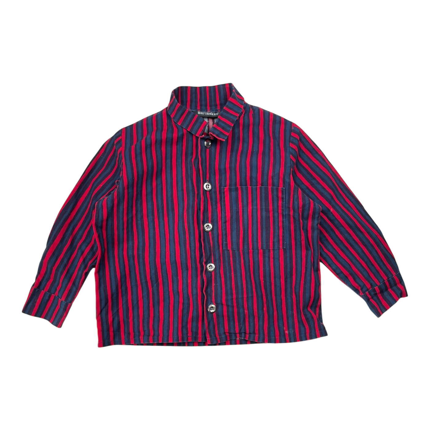 Marimekko woven shirt, stripes | 90cm