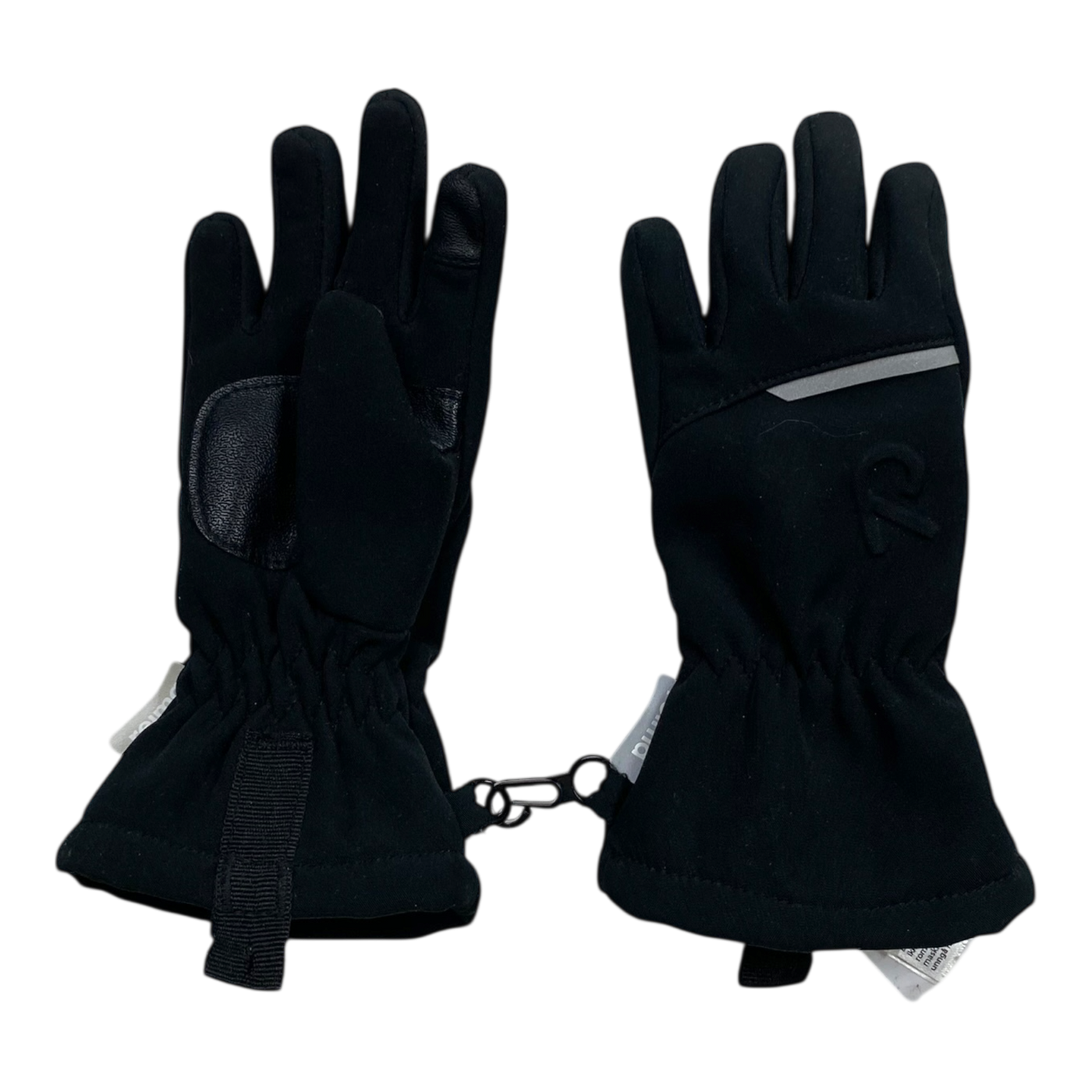Reima softshell gloves, black | 1-2y