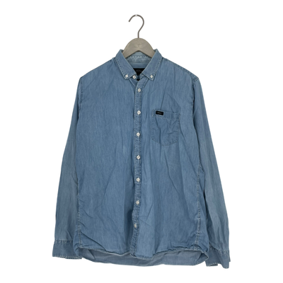 Makia buttoned shirt, denim | man XL