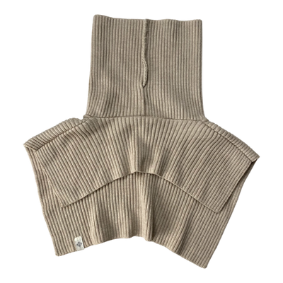 Kaiko merino rib neck warmer, wheat