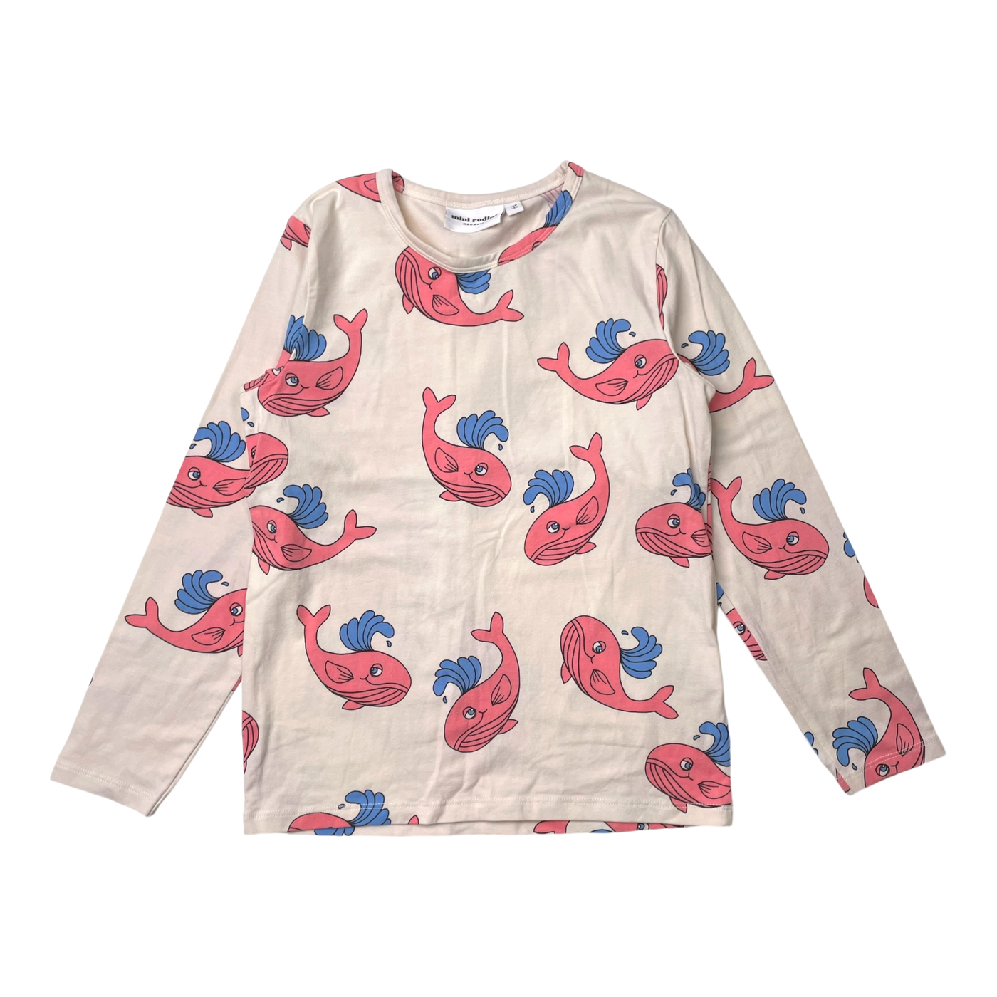 Mini Rodini shirt, whale | 128/134cm