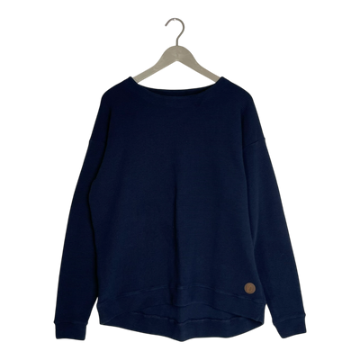 Blaa cotton knitted shirt, midnight blue | woman XL