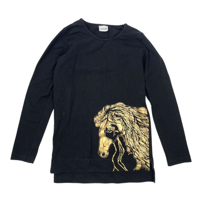 Metsola shirt, golden horse | 134/140cm