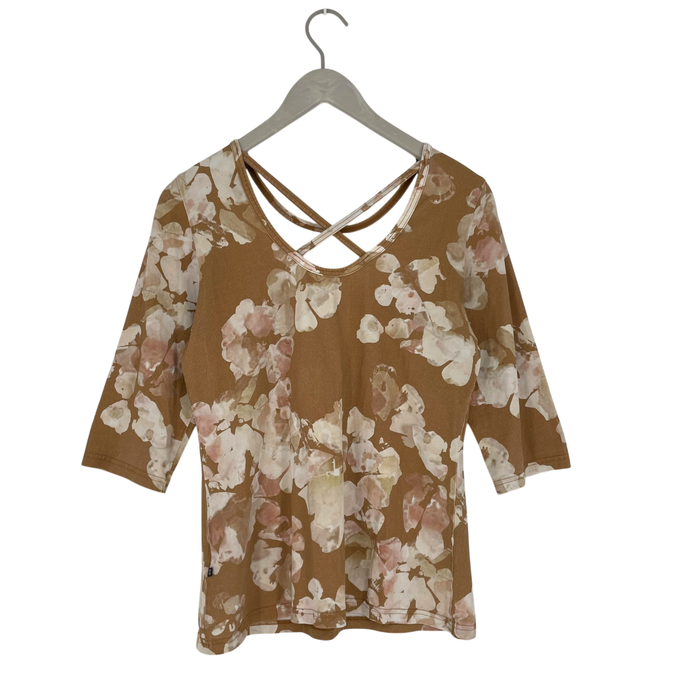 Kaiko cross shirt, marble meadow | woman M