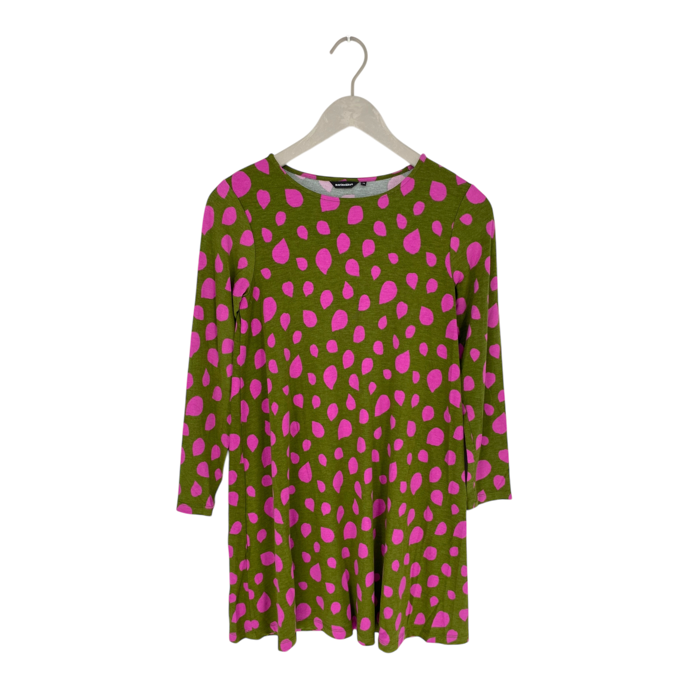 Marimekko imidi tunic dress, green/fuchsia | woman XS