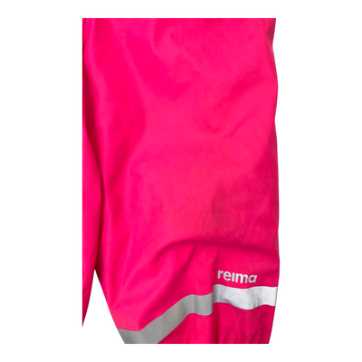Reima loiske rain pants, bright pink | 86cm