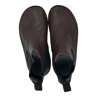 VIBAe Helsinki leather boots, cocoa brown | 38