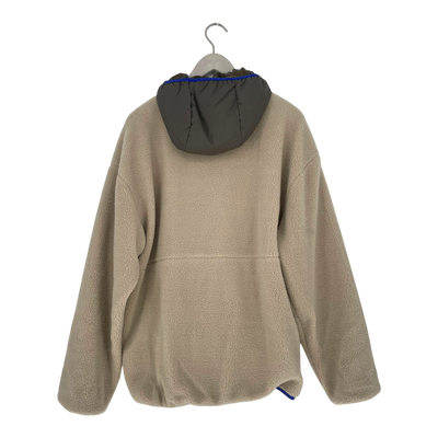Embassy of Bricks and Logs mosino sherpa jacket, beige/olive | unisex L
