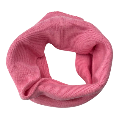 Metsola knitted cotton tube scarf, pink | onesize