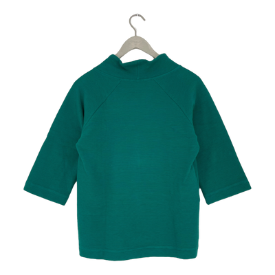 Ommellinen särmä rib shirt, teal | woman XS