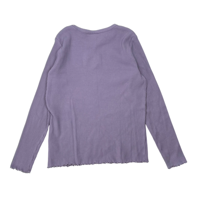 Polarn O. Pyret rib shirt, lilac | 140cm