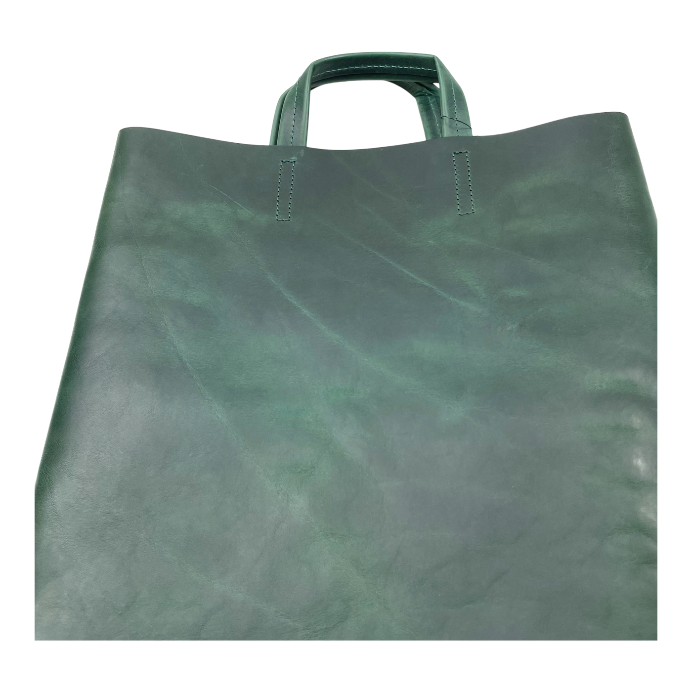 Harold's Bags kraud leather paperbag, green