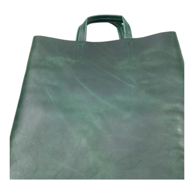 Harold's Bags kraud leather paperbag, green
