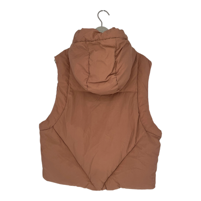 Embassy of Bricks and Logs andora puffer vest, shadow rose | woman S