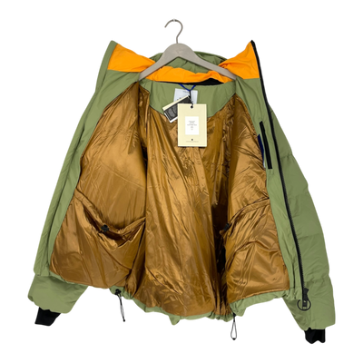 Embassy of Bricks and Logs wynot puffer jacket, moss green | unisex L