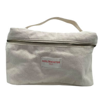 Holzrichter canvas toiletry bag, cream
