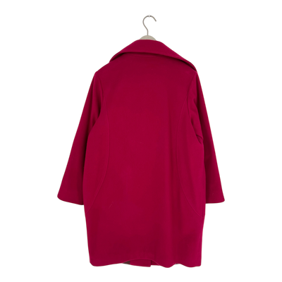 Falla valkama wool coat, dark fuchsia | woman S