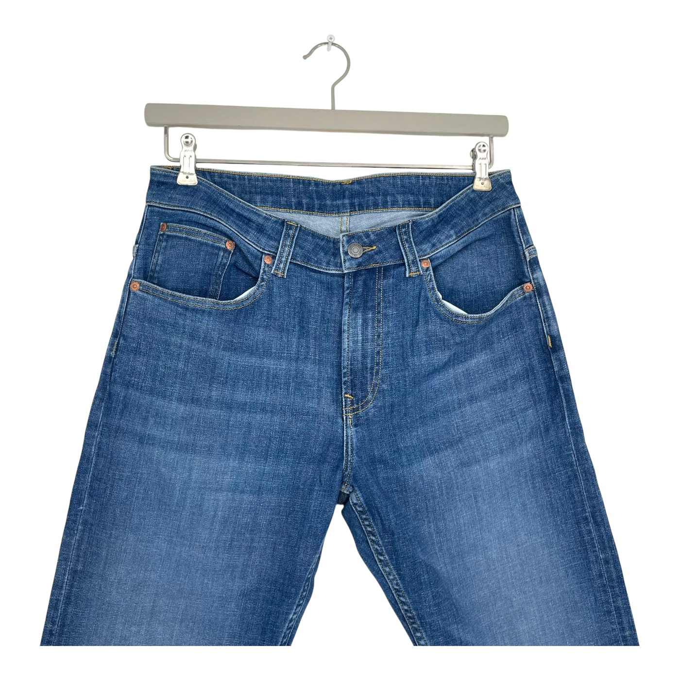 Mud Jeans Rick mid slim jeans, authentic indigo | man 32/32