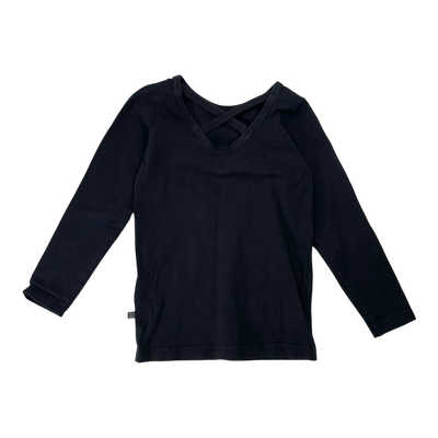 Kaiko cross shirt, black | 98/104cm