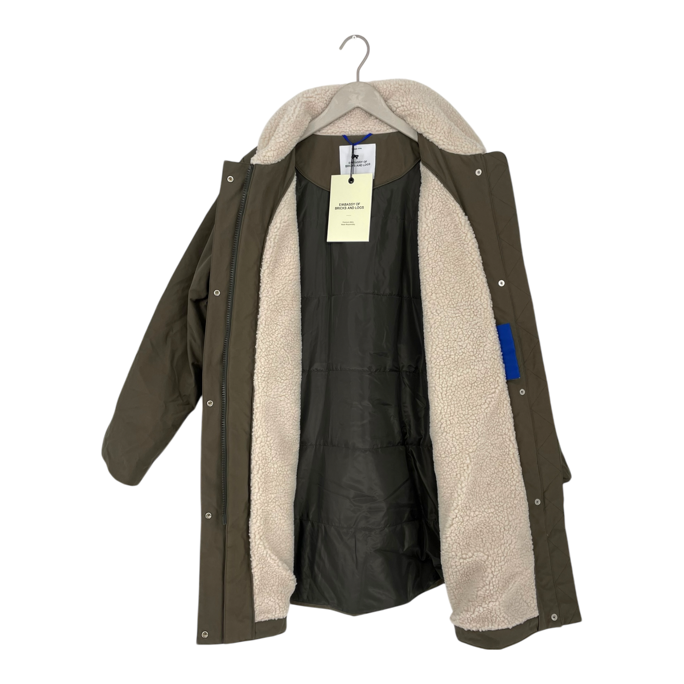 Embassy of Bricks and Logs jondal parka jacket, black olive | unisex S