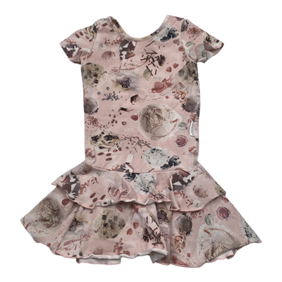 Gugguu t-shirt frilla dress, flower | 98cm