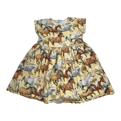 Molo t-shirt dress, horse | 104cm