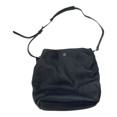 Harold's Bags leather chaza pouch, blue/black