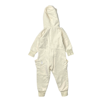 Gugguu sweat jumpsuit, vanilla | 92cm