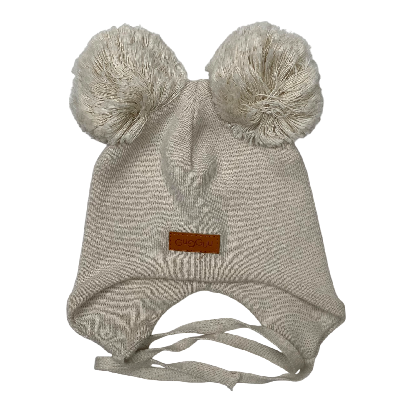 Gugguu cotton knitted beanie, ivory | 44-46cm