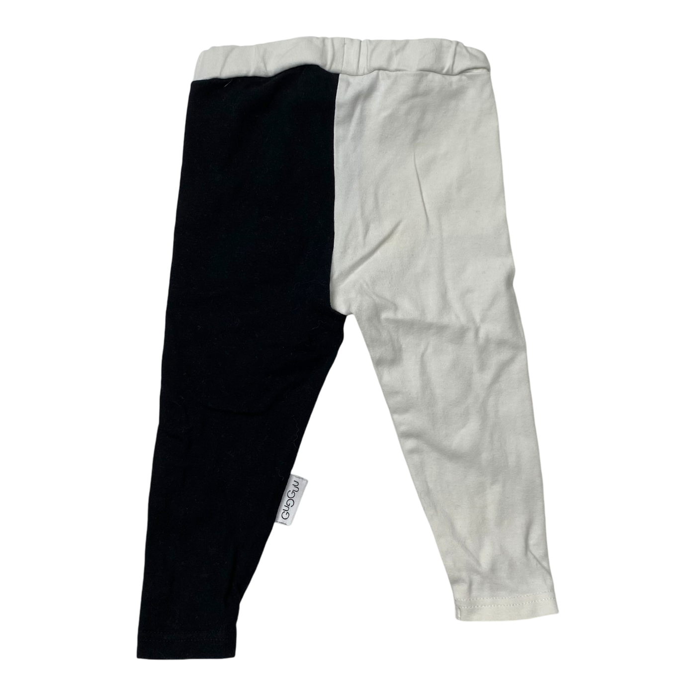 Gugguu block leggings, black and ivory | 62cm