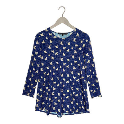 Falla lieko tricot shirt, blue flower | woman S