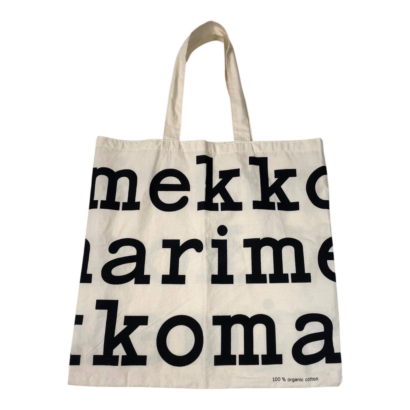 Marimekko logo bag, black & ivory | onesize