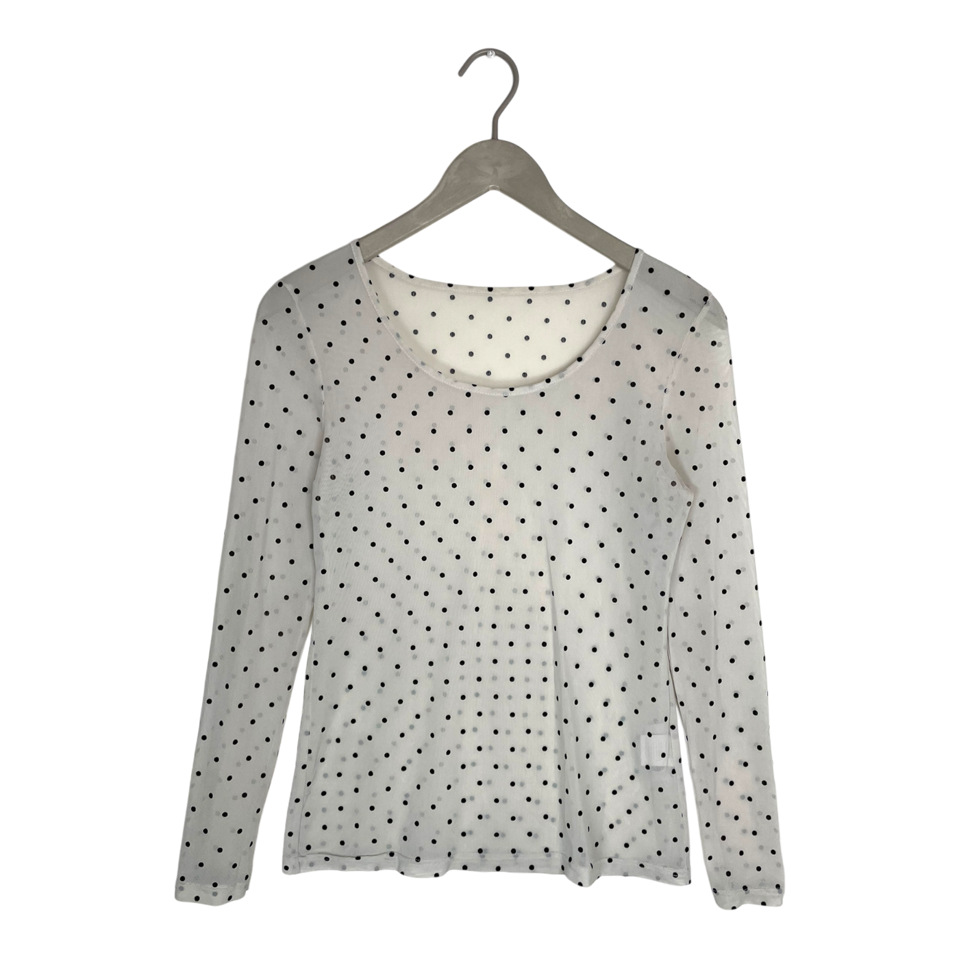 R/H Studio mesh shirt, dots | woman M