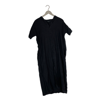 Aarre malla linen dress, black | woman M