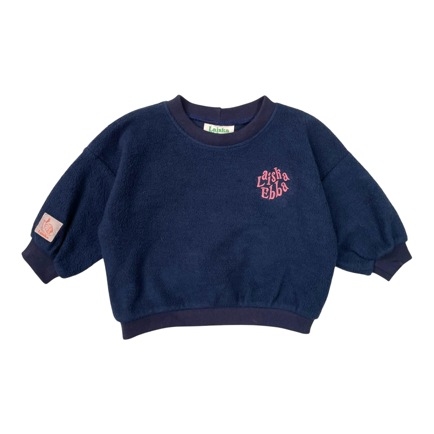 Laiska Ebba tyrni fleece sweatshirt, navy blue | 74/80cm