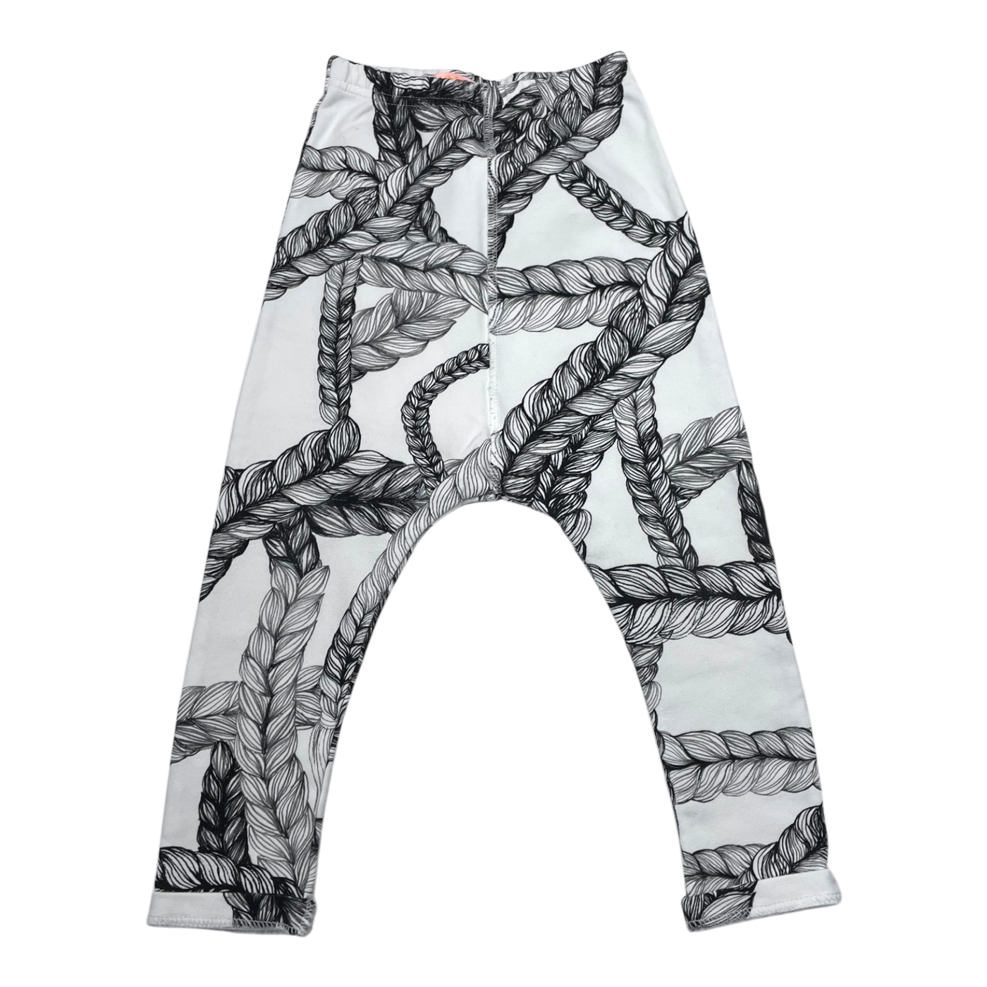 Vimma letti baggy pants, black & white | 100cm