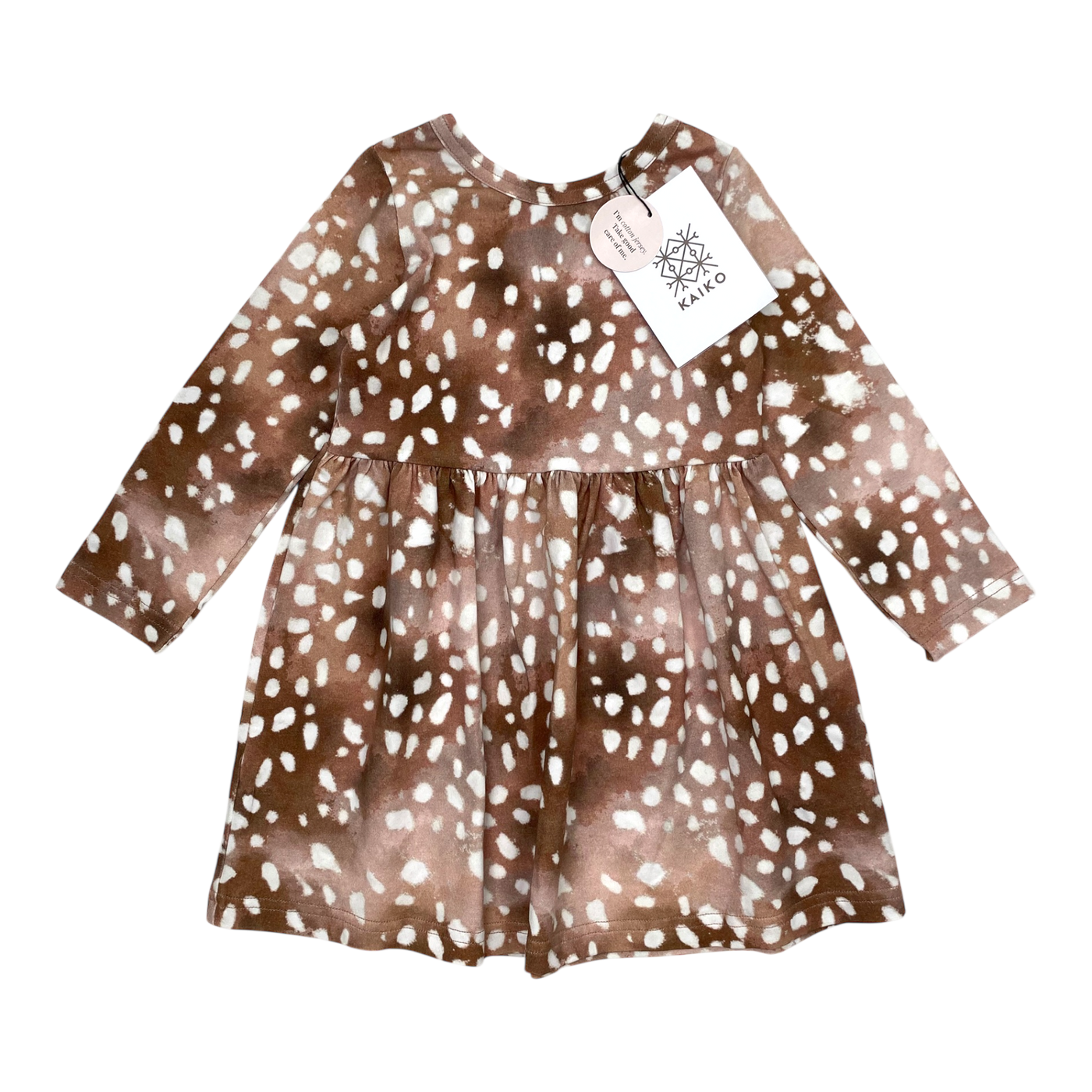 Kaiko dress, copper bambi | 74/80cm