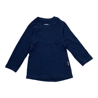 Reima wool baselayer shirt, midnight blue | 90cm