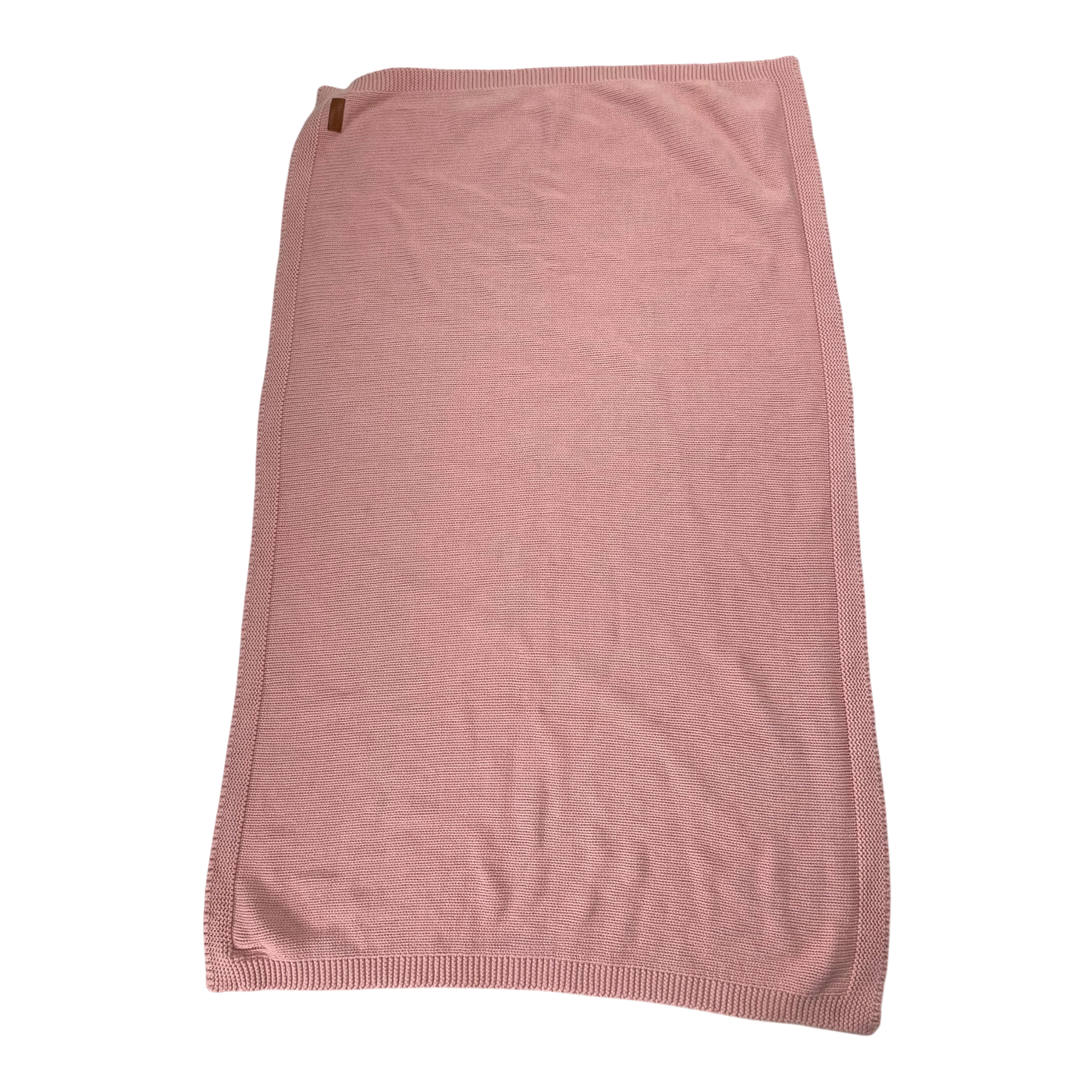 Metsola knitted baby blanket, hot pink | baby size
