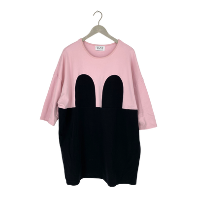 R/H mickey sweat dress, pink/black | woman onesize