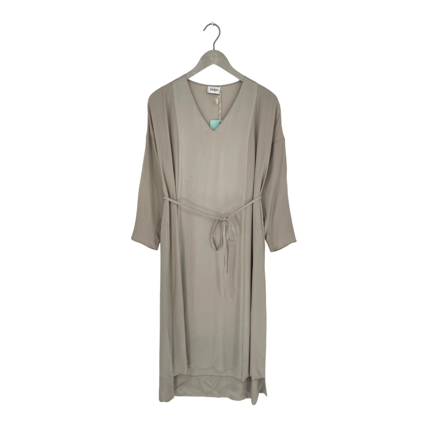 Studio Heijne day silk dress, grey | woman 38