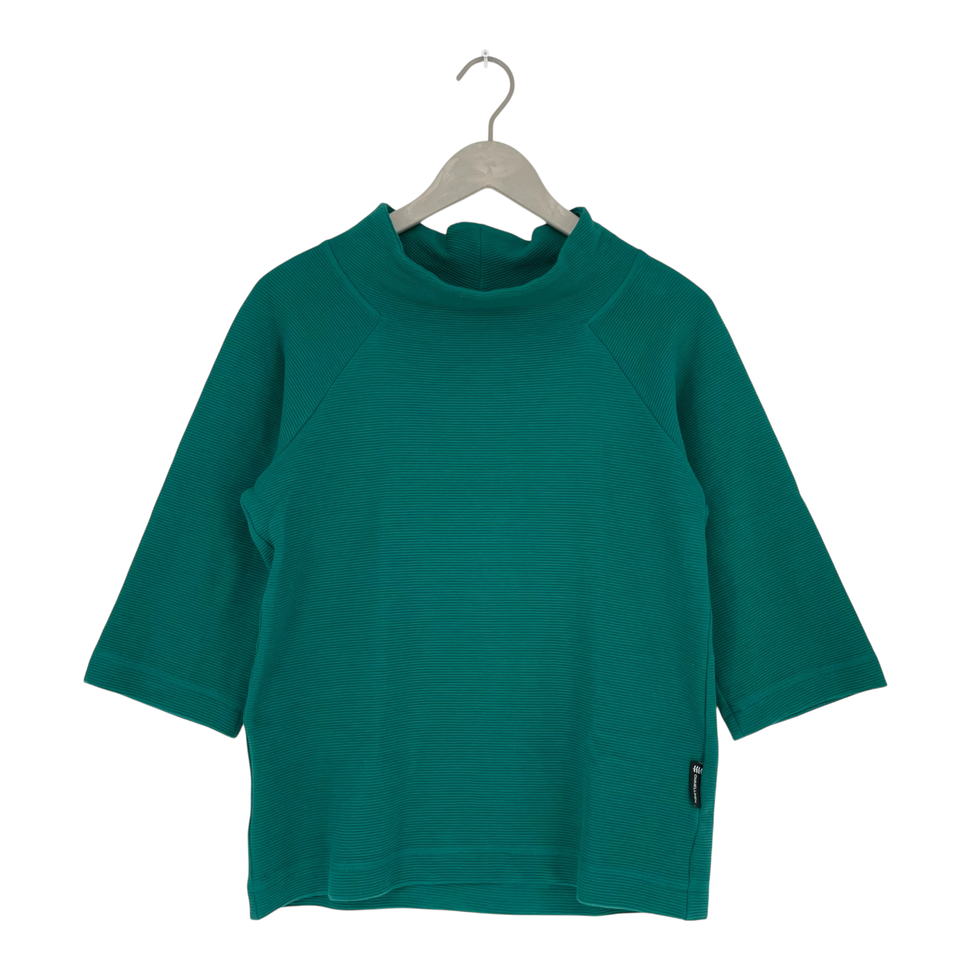 Ommellinen särmä rib shirt, teal | woman XS