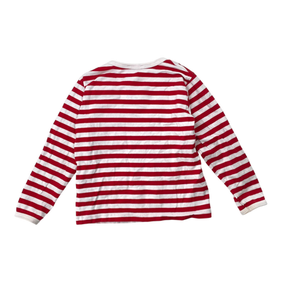 Marimekko stripe shirt, red/white | 104/110cm