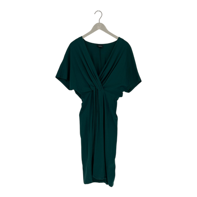 Aarre twist dress, emerald green | woman L