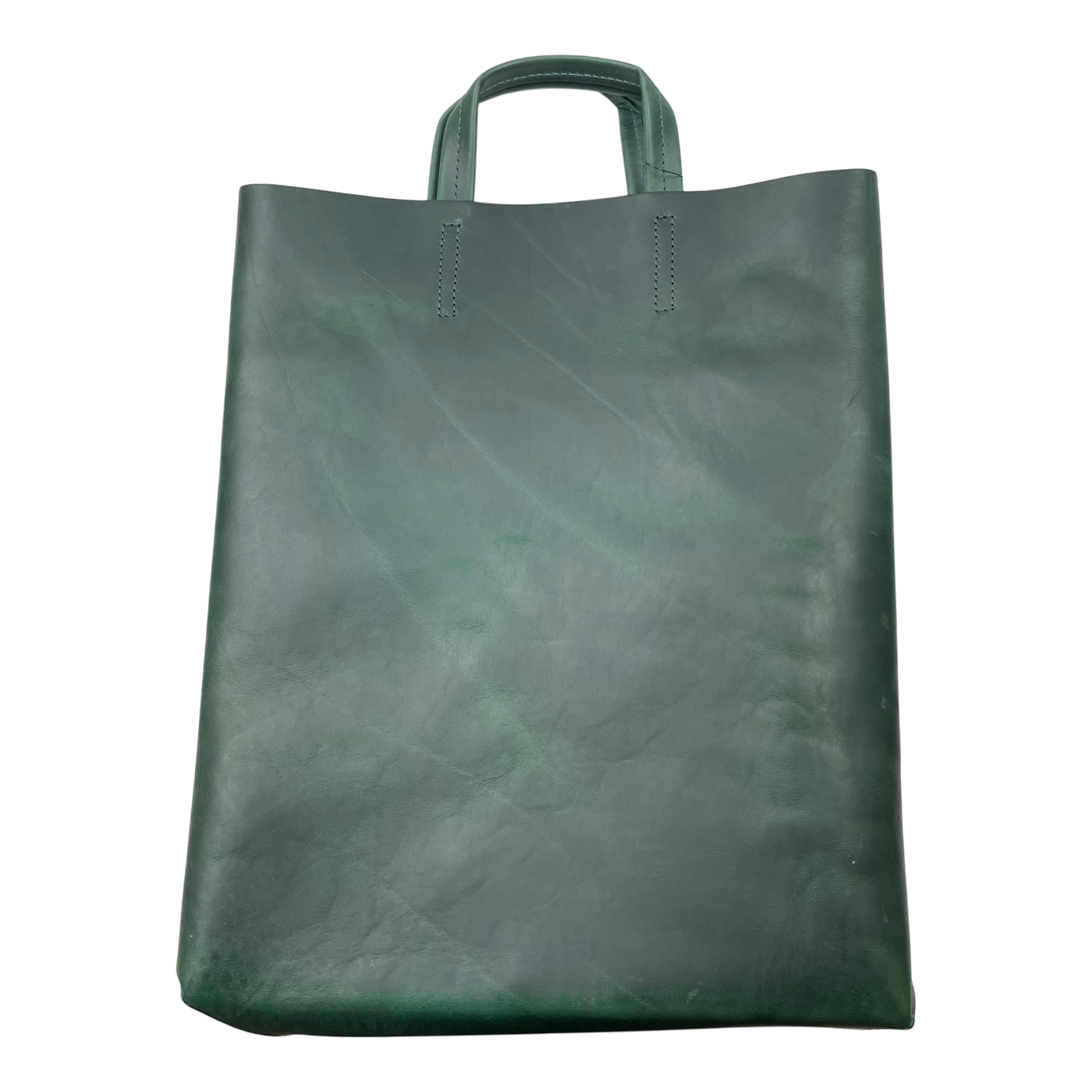 Harold's Bags kraud leather paperbag, green