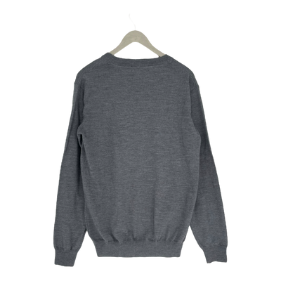 Makia merino knit sweater, grey | man L