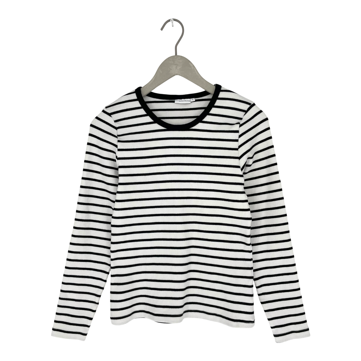 Riva Clothing rib shirt, stripes | woman L