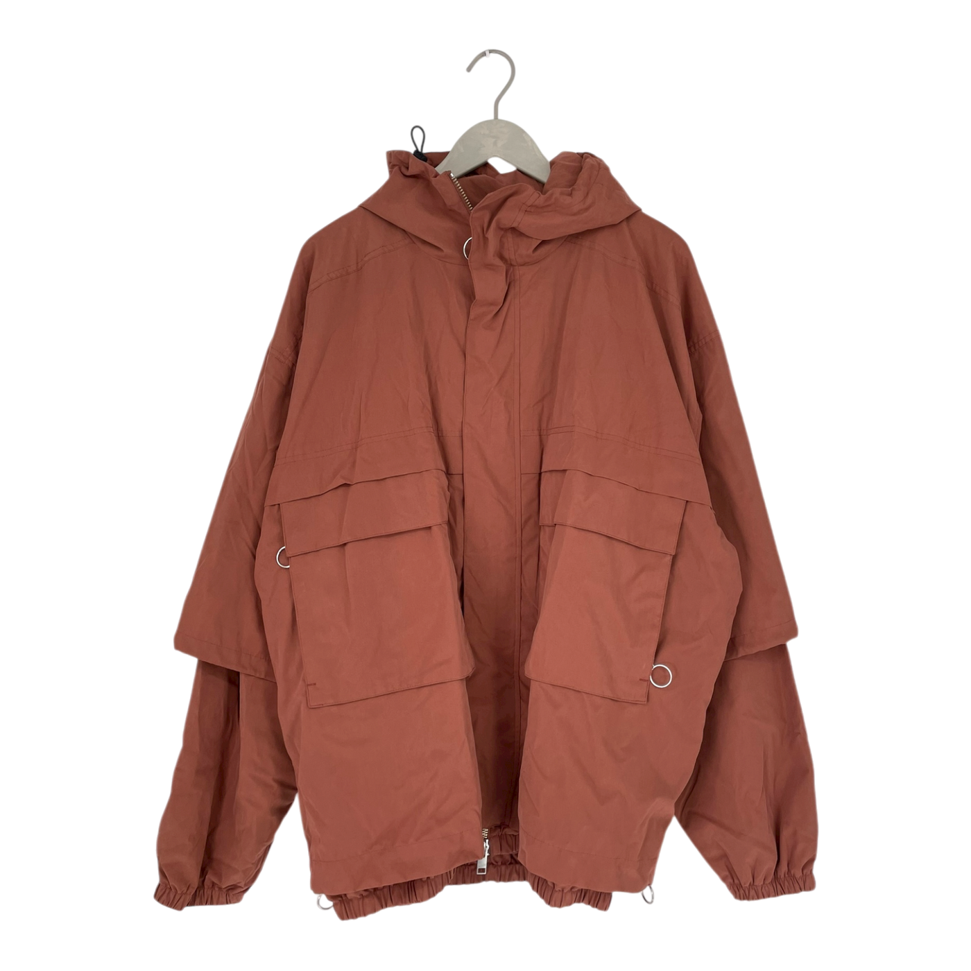 Embassy of Bricks and Logs tuby utility jacket, tomato red | unisex L
