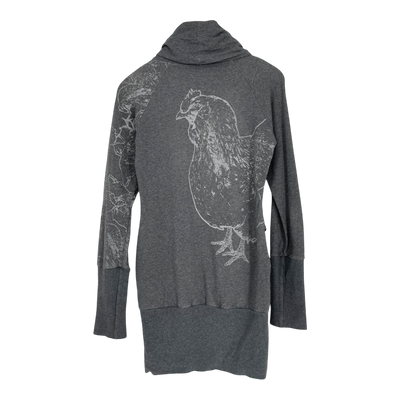 Ommellinen hooded tunic, grey | woman M