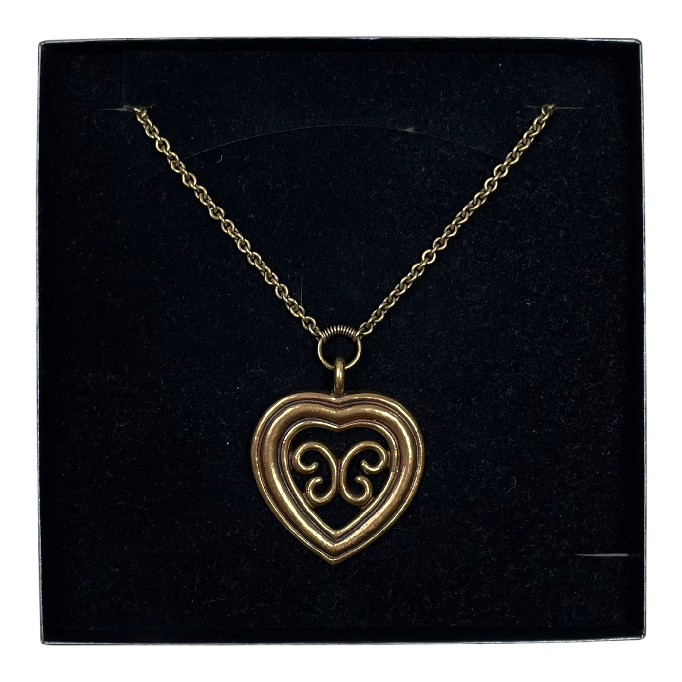 Kalevala Koru utajärven sydän necklace, bronze